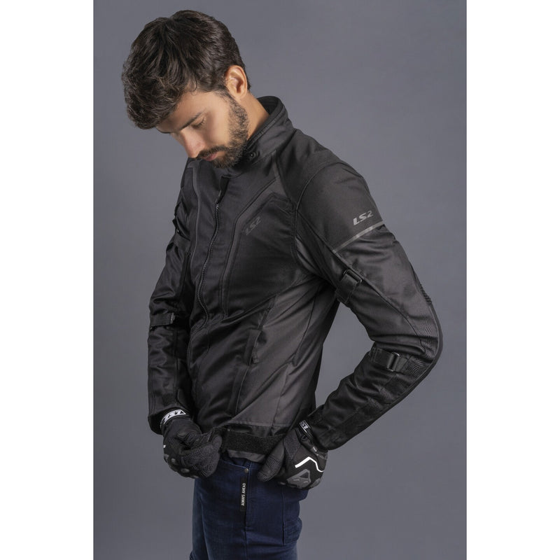 Load image into Gallery viewer, LS2 Sepang Men's Jacket - Black / Dark Grey
