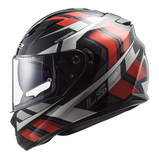 LS2 FF320 Stream Evo Loop Helmet - Black / Red