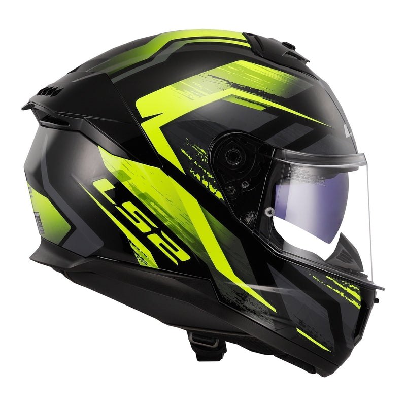 Load image into Gallery viewer, LS2 FF808 Stream II Fury - Black / Hi-Vis Yellow 06
