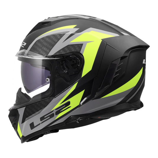 LS2 FF818 Storm III Dynamo Helmet - Black / Hi-Vis Yellow