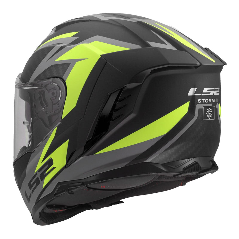 Load image into Gallery viewer, LS2 FF818 Storm III Dynamo Helmet - Black / Hi-Vis Yellow
