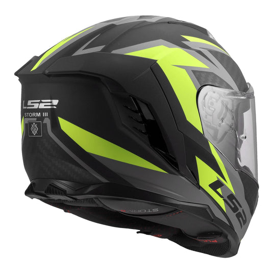 LS2 FF818 Storm III Dynamo Helmet - Black / Hi-Vis Yellow