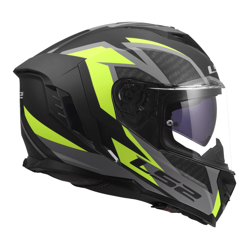 Load image into Gallery viewer, LS2 FF818 Storm III Dynamo Helmet - Black / Hi-Vis Yellow
