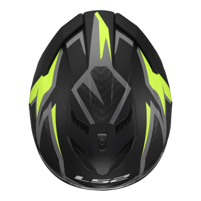 Load image into Gallery viewer, LS2 FF818 Storm III Dynamo Helmet - Black / Hi-Vis Yellow
