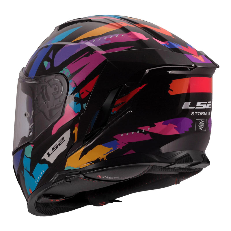 Load image into Gallery viewer, LS2 FF818 Storm III Kaos Helmet - Black / Purple
