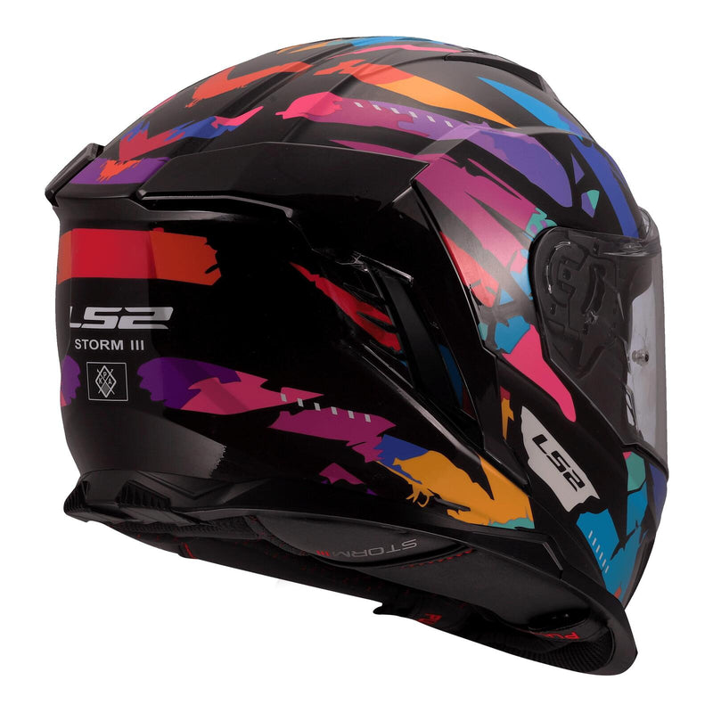 Load image into Gallery viewer, LS2 FF818 Storm III Kaos Helmet - Black / Purple
