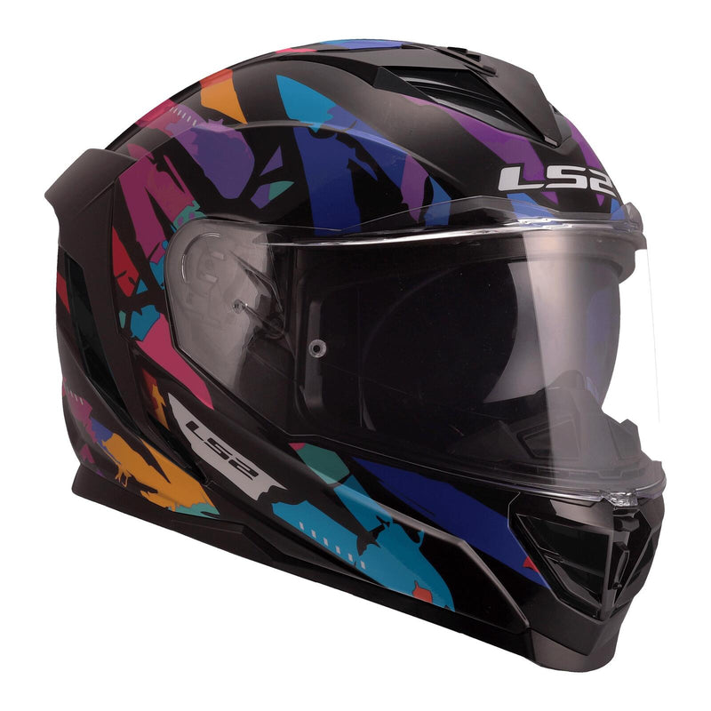 Load image into Gallery viewer, LS2 FF818 Storm III Kaos Helmet - Black / Purple
