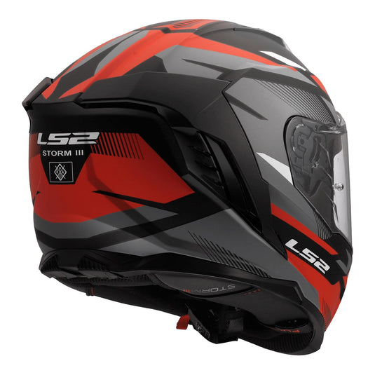 LS2 FF818 Storm III Komai Helmet - Black / Red