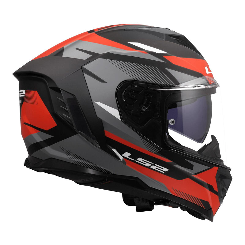 Load image into Gallery viewer, LS2 FF818 Storm III Komai Helmet - Black / Red
