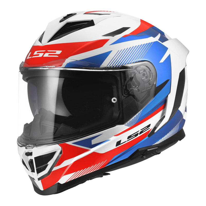 Load image into Gallery viewer, LS2 FF818 Storm III Komai Helmet - White / Blue / Red

