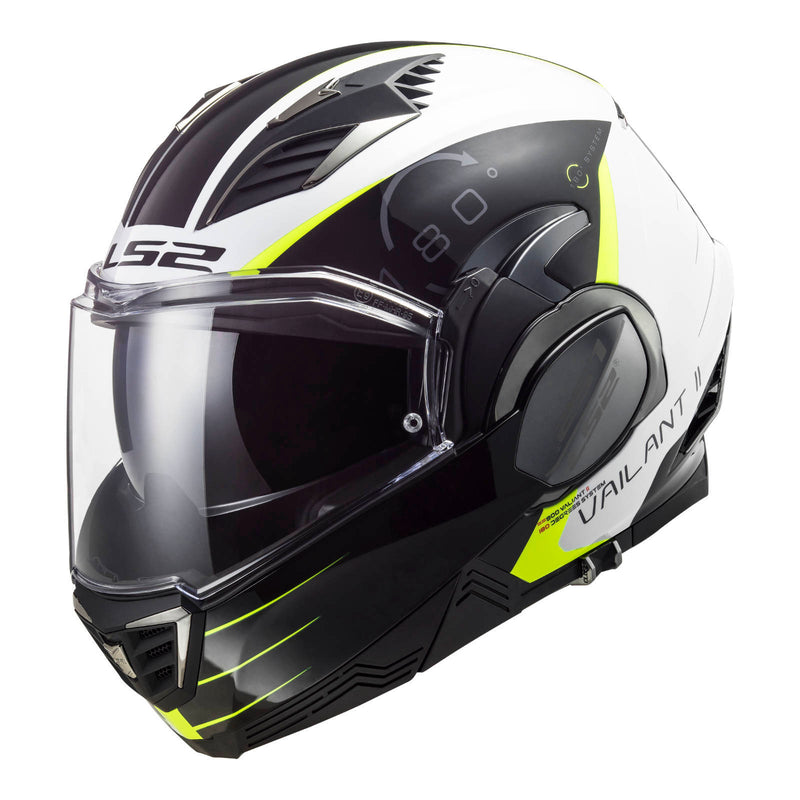 Load image into Gallery viewer, LS2 FF900 Valiant II Codex Helmet - White / Black
