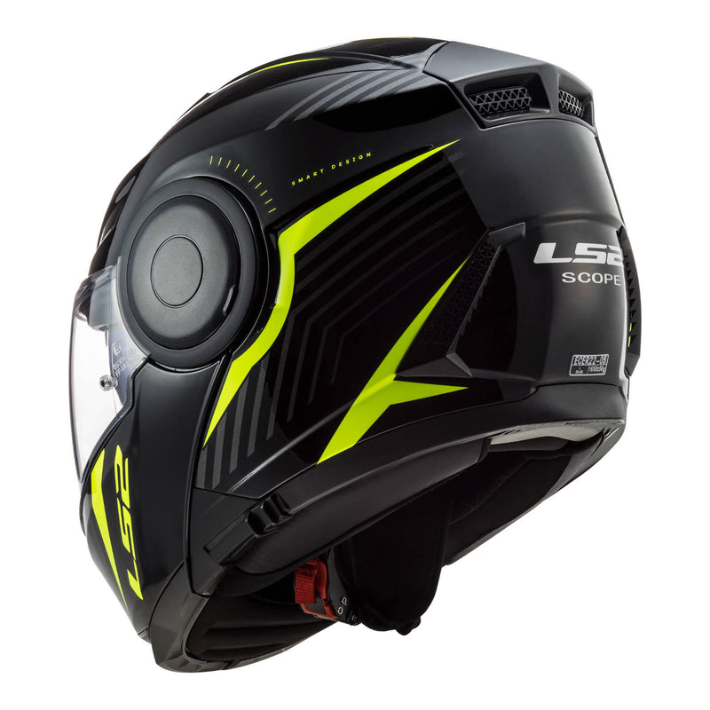 Load image into Gallery viewer, LS2 FF902 Scope Skid Helmet - Black / Hi-Vis Yellow
