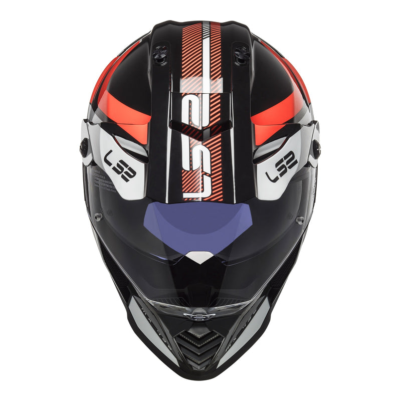 Load image into Gallery viewer, LS2 MX436 Pioneer Evo Adventurer Helmet - Black / White
