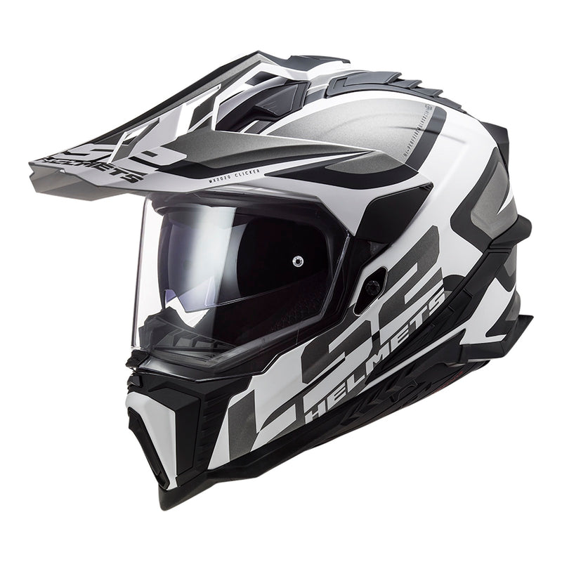 Load image into Gallery viewer, LS2 MX701 Explorer Alter Helmet HPFC - Matte Black / White 06
