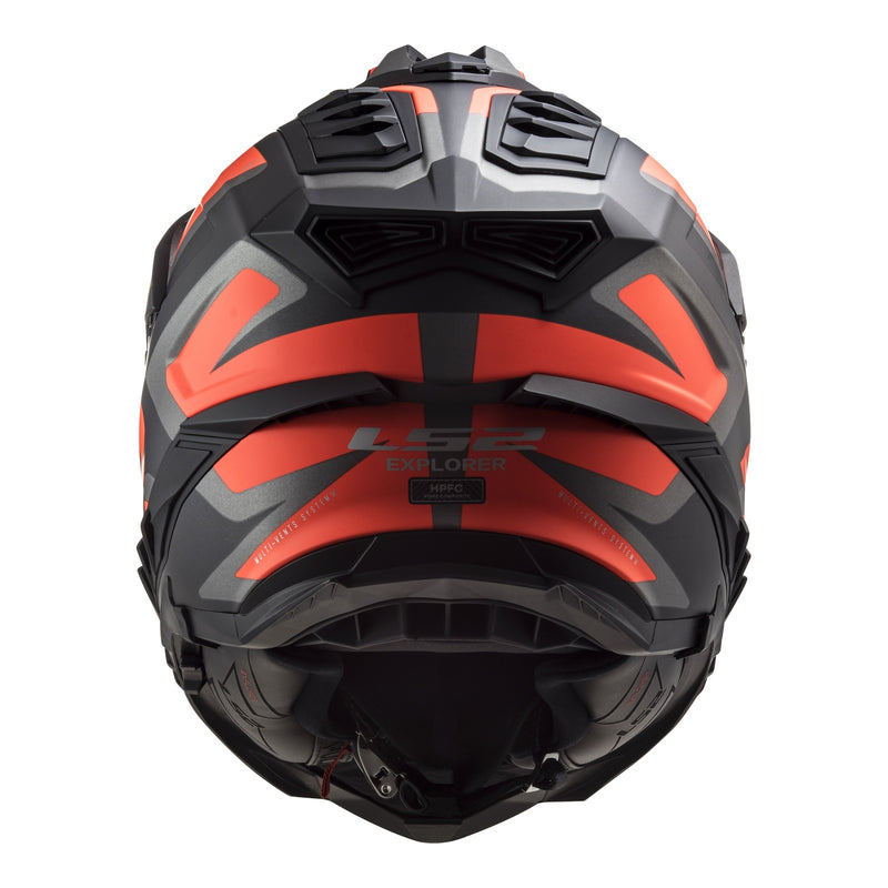 Load image into Gallery viewer, LS2 MX701 Explorer Alter Helmet - Matte Black / Orange
