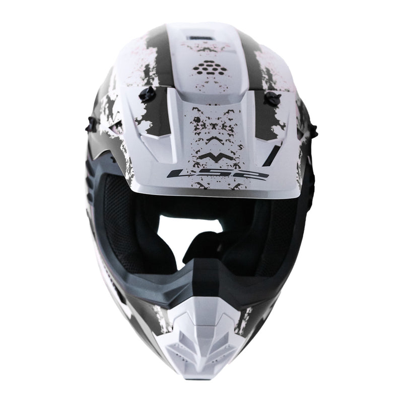 Load image into Gallery viewer, LS2 MX706 COZ Hyde Helmet - Black / White 06
