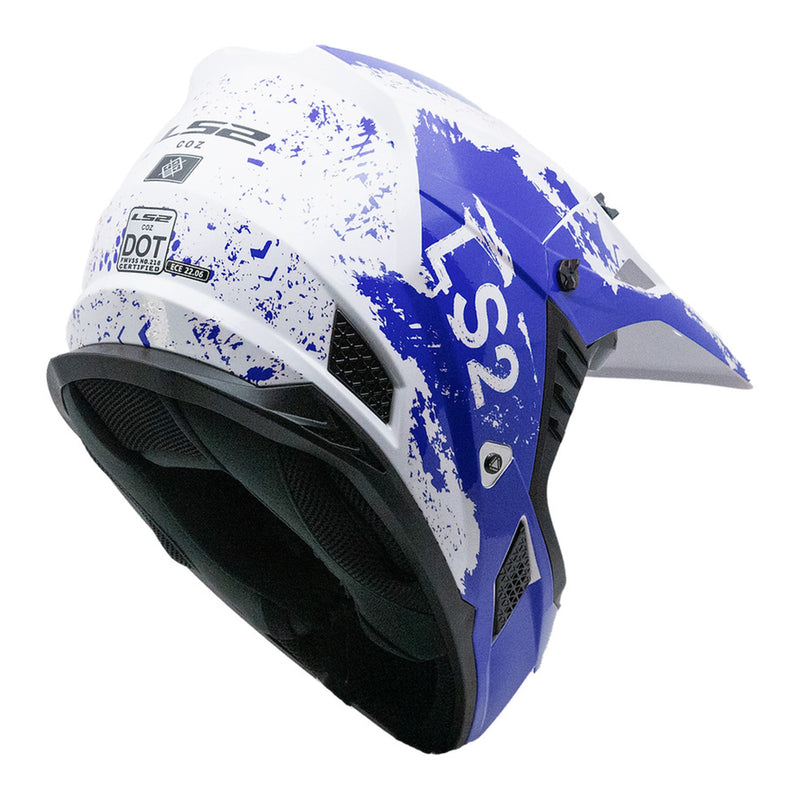 Load image into Gallery viewer, LS2 MX706 COZ Hyde Helmet - Blue / White 06
