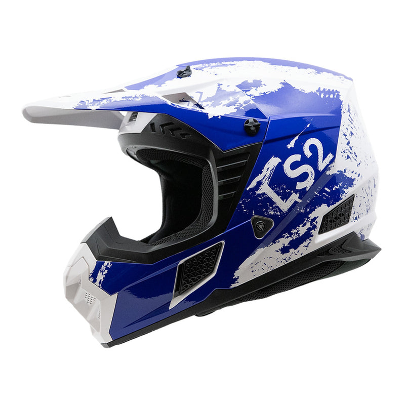 Load image into Gallery viewer, LS2 MX706 COZ Hyde Helmet - Blue / White 06
