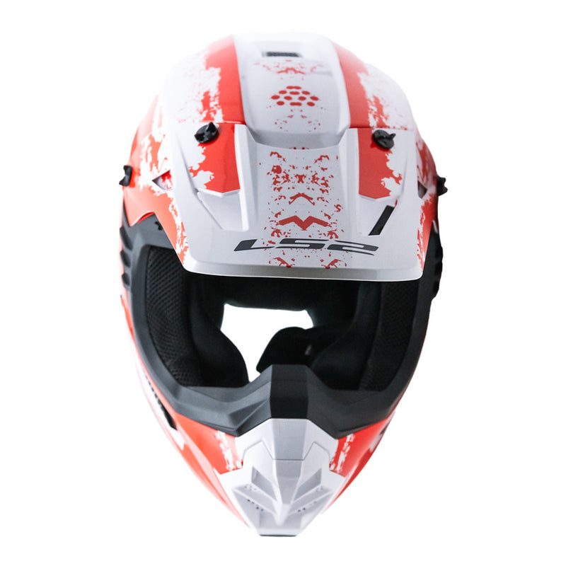 Load image into Gallery viewer, LS2 MX706 COZ Hyde Helmet - Red / White 06
