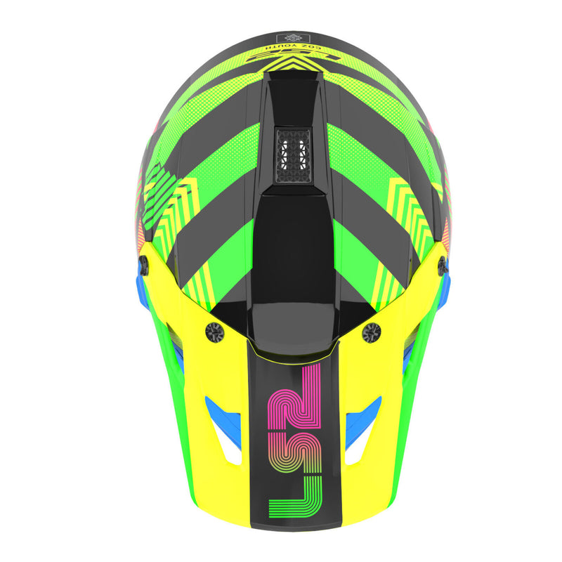 Load image into Gallery viewer, LS2 MX706J COZ Junior Helmet - Chromatic Black / Hi-Vis Pink 06
