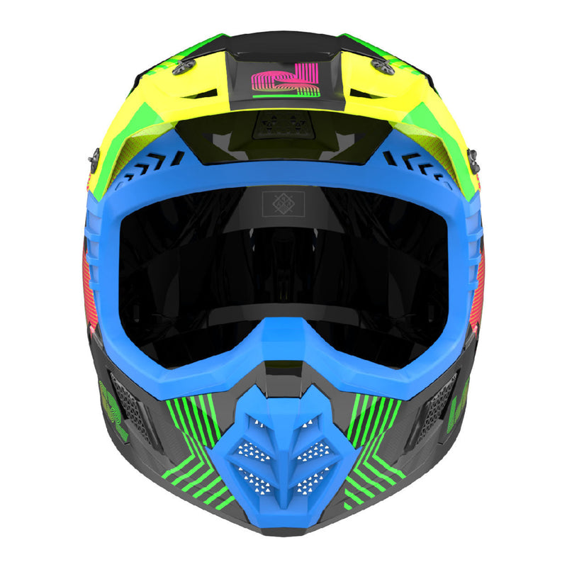 Load image into Gallery viewer, LS2 MX706J COZ Junior Helmet - Chromatic Black / Hi-Vis Pink 06

