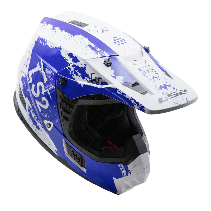 Load image into Gallery viewer, LS2 MX706J COZ Hyde Junior Helmet - Blue / White 06
