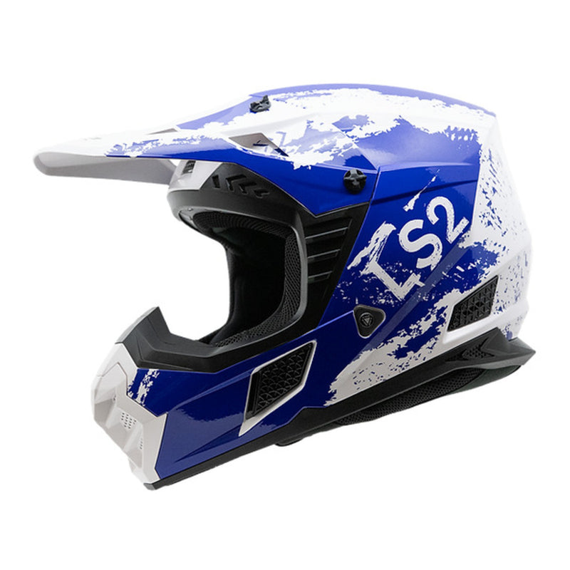 Load image into Gallery viewer, LS2 MX706J COZ Hyde Junior Helmet - Blue / White 06
