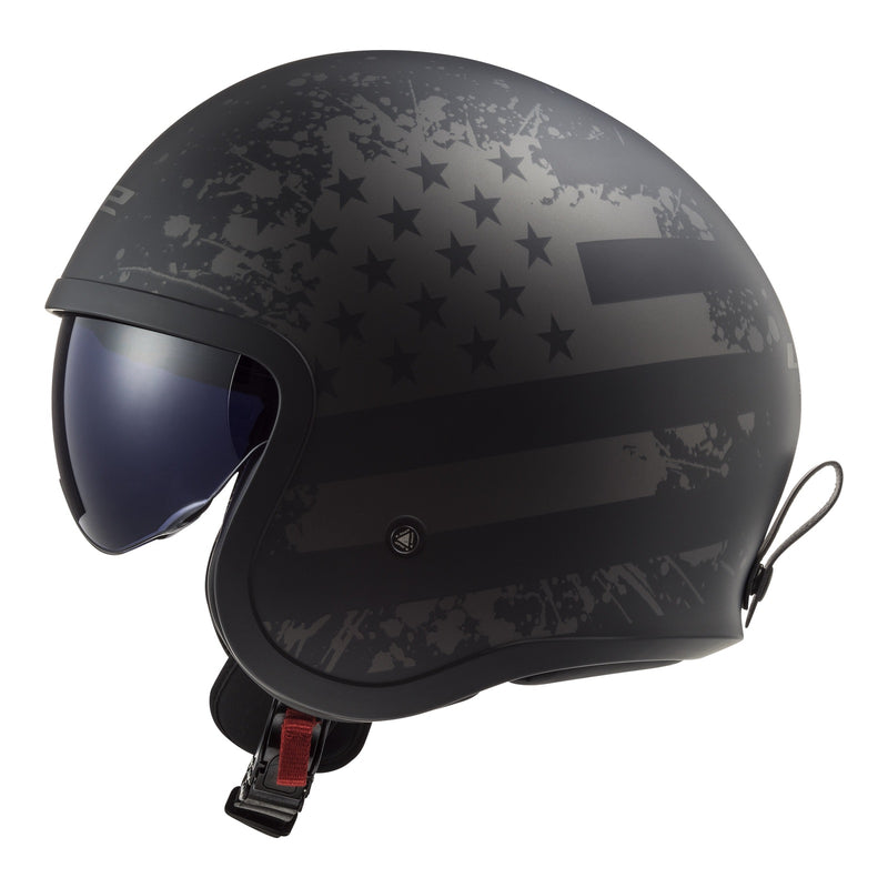 Load image into Gallery viewer, LS2 OF599 Spitfire II Black Flag Helmet - Matte Black / Titanium
