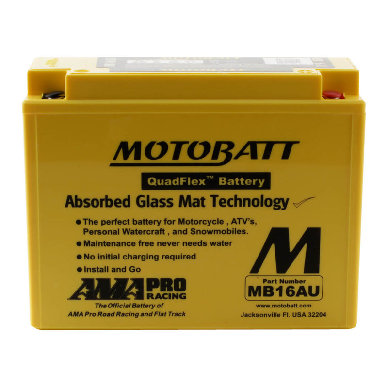 Load image into Gallery viewer, Motobatt Battery Quadflex AGM - MB16AU
