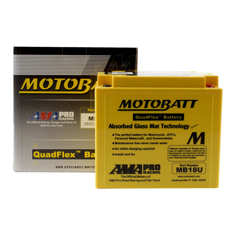 Load image into Gallery viewer, Motobatt Battery Quadflex AGM - MB18U
