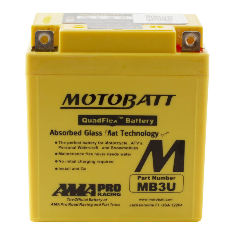 Load image into Gallery viewer, Motobatt Battery Quadflex AGM - MB3U
