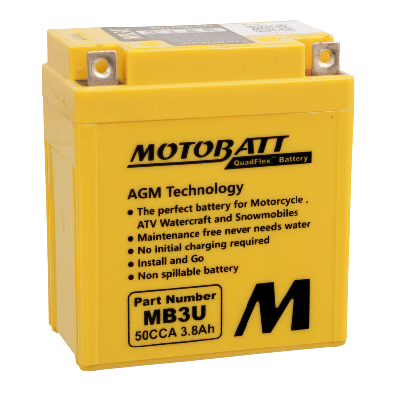 Load image into Gallery viewer, Motobatt Battery Quadflex AGM - MB3U
