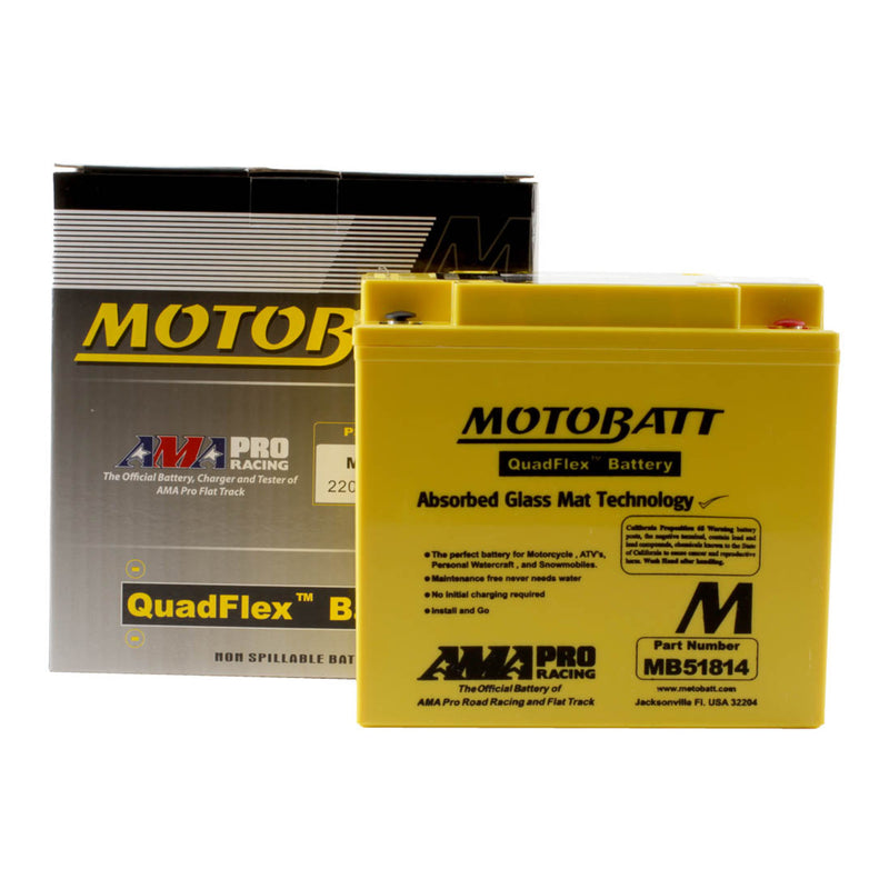 Load image into Gallery viewer, Motobatt Battery Quadflex AGM - MB51814
