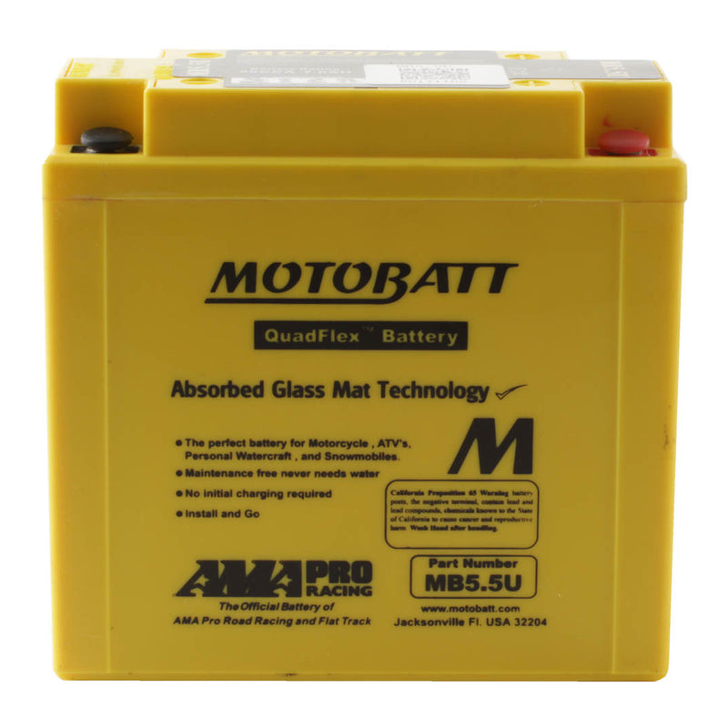 Load image into Gallery viewer, Motobatt Battery Quadflex AGM - MB5.5U
