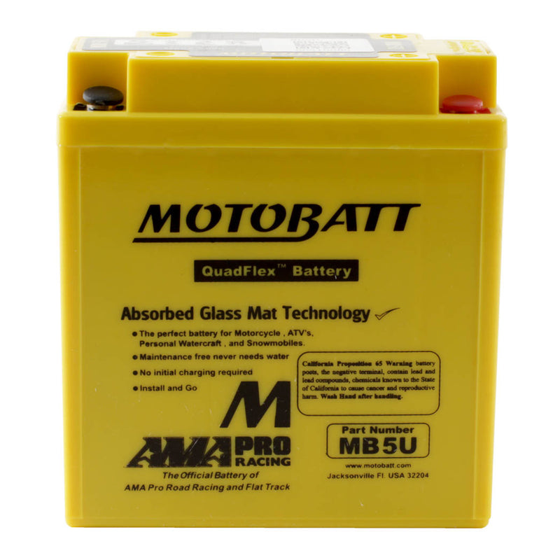 Load image into Gallery viewer, Motobatt Battery Quadflex AGM - MB5U
