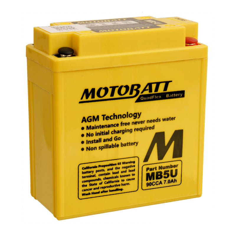 Load image into Gallery viewer, Motobatt Battery Quadflex AGM - MB5U
