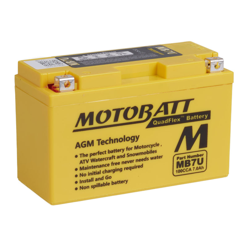 Load image into Gallery viewer, Motobatt Battery Quadflex AGM - MB7U

