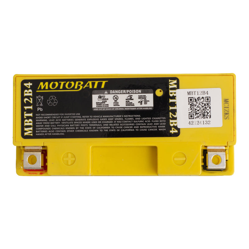 Load image into Gallery viewer, Motobatt Battery Quadflex AGM - MBT12B-4

