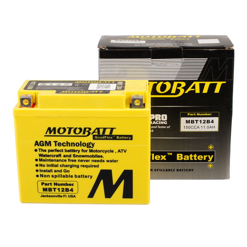 Load image into Gallery viewer, Motobatt Battery Quadflex AGM - MBT12B-4
