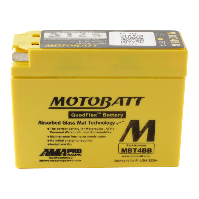 Load image into Gallery viewer, Motobatt Battery Quadflex AGM - MBT4BB
