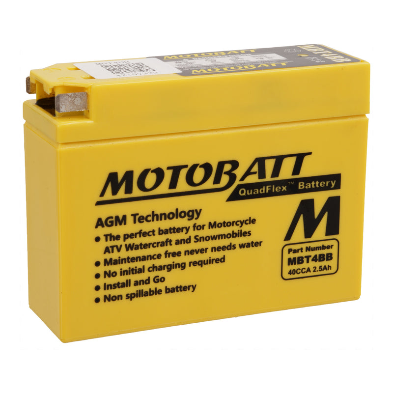 Load image into Gallery viewer, Motobatt Battery Quadflex AGM - MBT4BB
