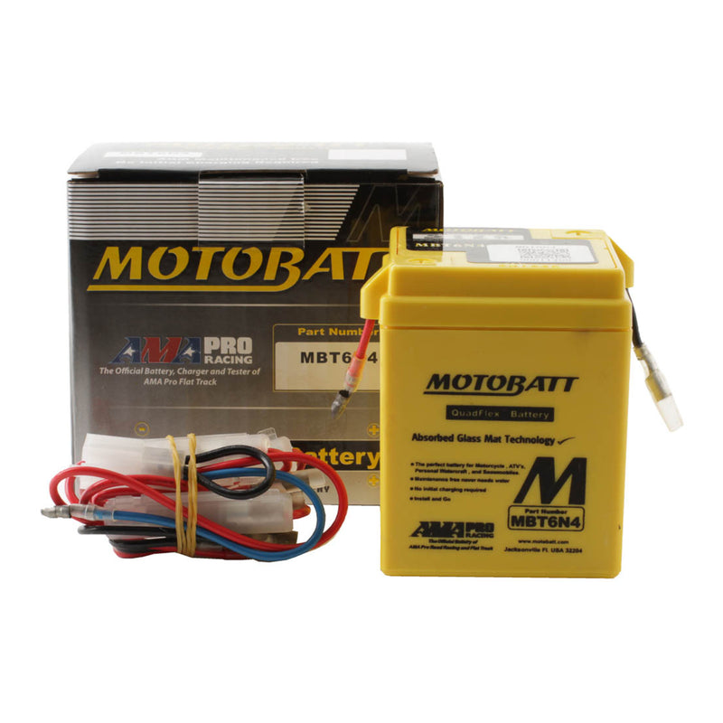Load image into Gallery viewer, Motobatt Battery Quadflex AGM - MBT6N4
