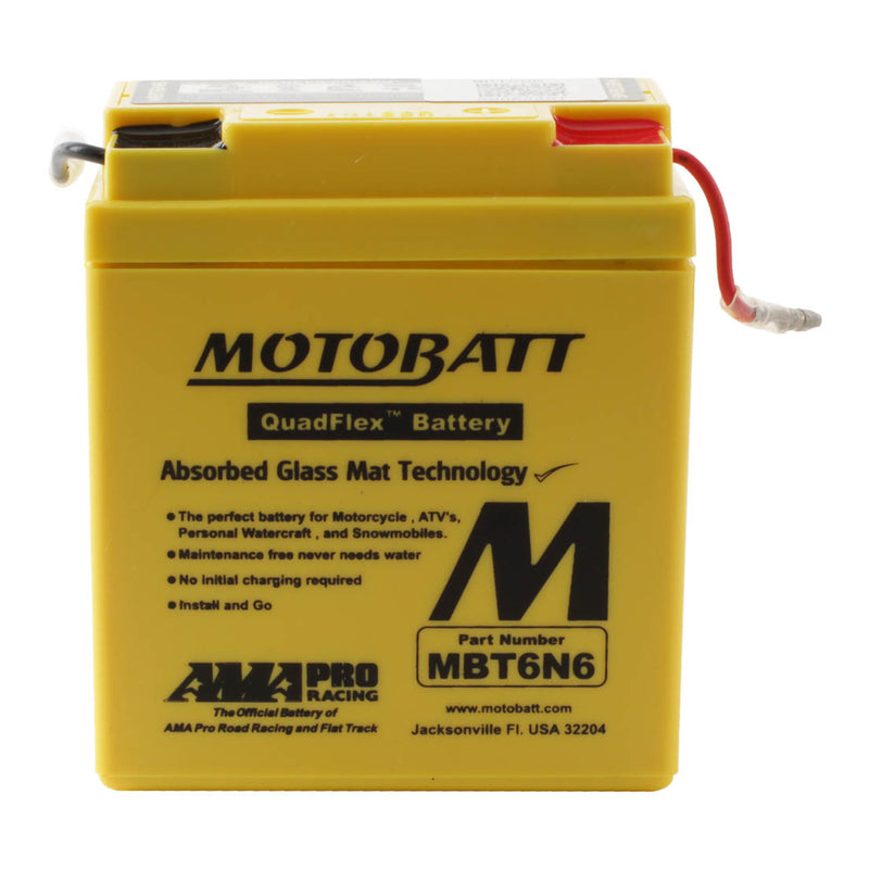 Load image into Gallery viewer, Motobatt Battery Quadflex AGM - MBT6N6
