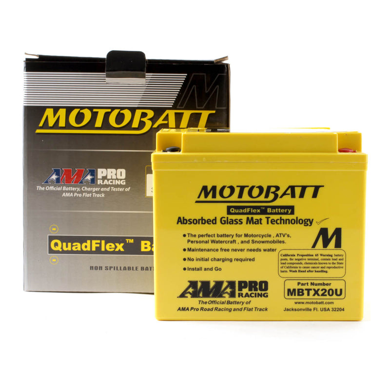 Load image into Gallery viewer, Motobatt Battery Quadflex AGM - MBTX20U
