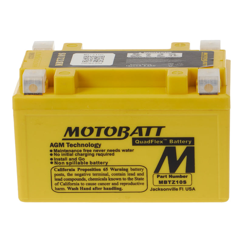 Load image into Gallery viewer, Motobatt Battery Quadflex AGM - MBTZ10S
