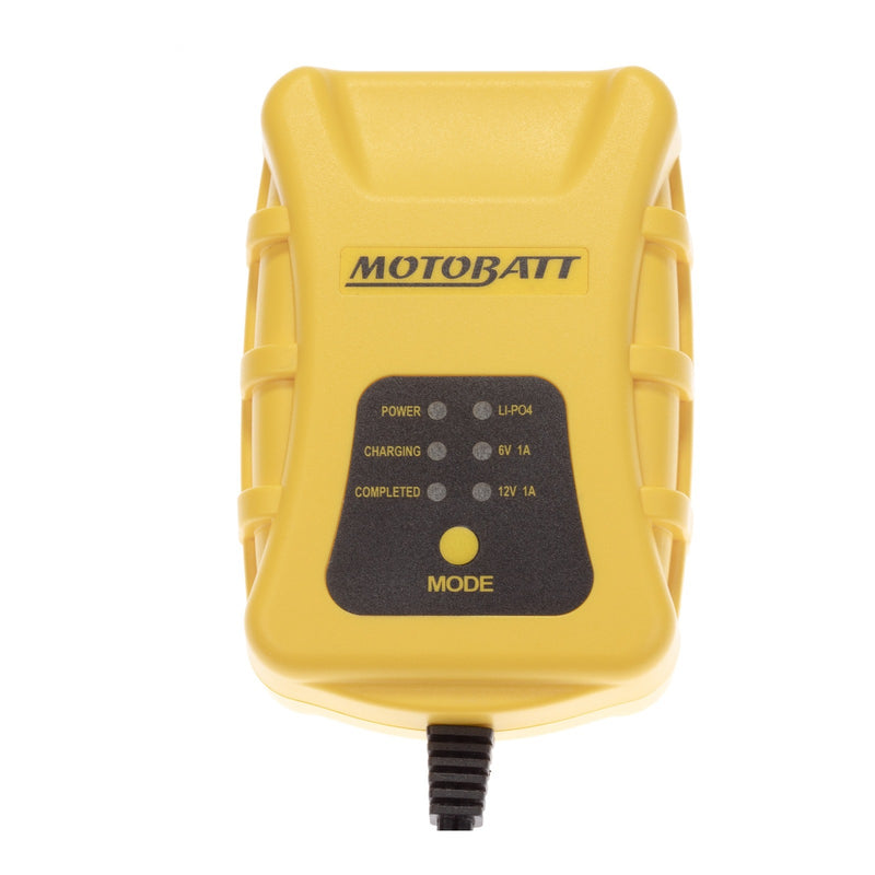 Load image into Gallery viewer, Motobatt Charger TECH1 6v/12v 1.0A suits Lead Acid, AGM, GEL &amp; Lithium Batteries
