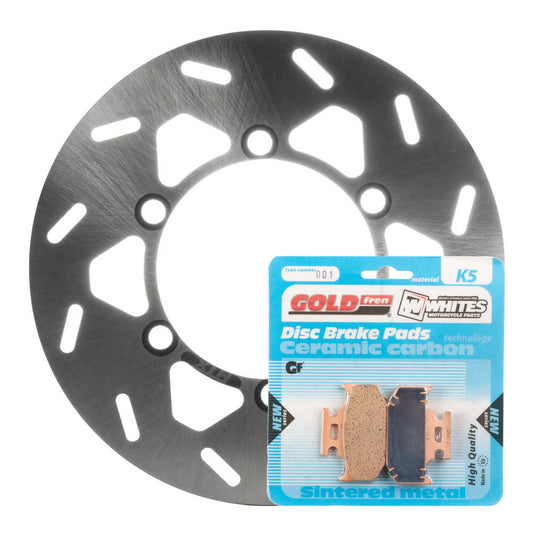 Brake Disc & Pad Rear Kit - Kawasaki KDX200 '95-'08