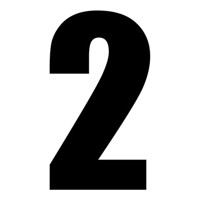 Whites Race Number - Black 