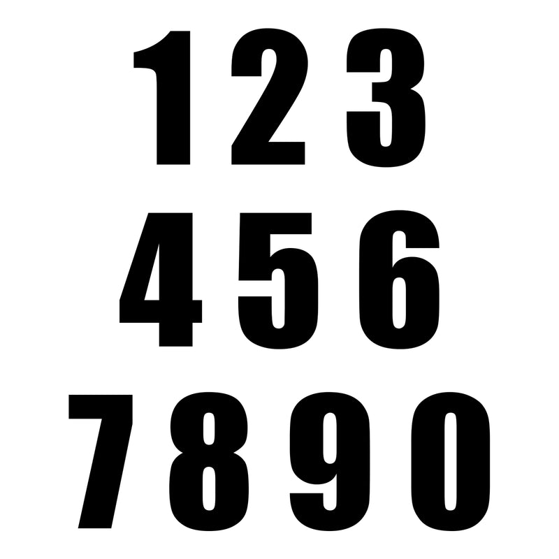 Load image into Gallery viewer, Whites Race Number - Black #5 (10 Pack)
