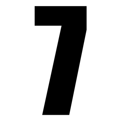 Whites Race Number - Black 